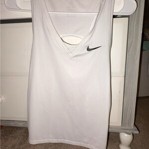 Nike Women's V-Neck White Tank Top